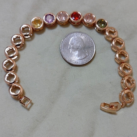 Jewelry - New multi color cz gold filled bracelet